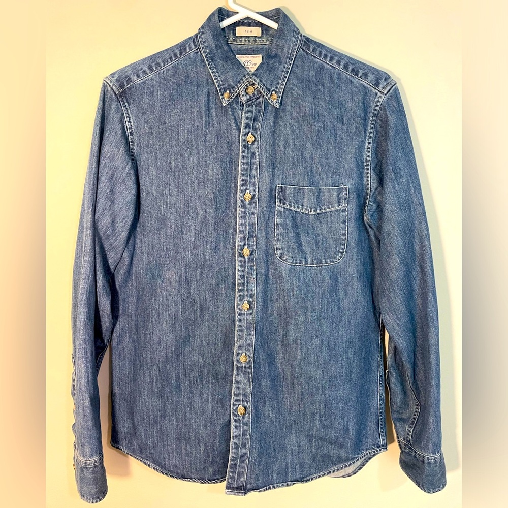 J.Crew Denim Button Down Size Small - Indigo